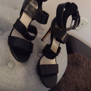 Vinco Camuto Strappy Black Heel